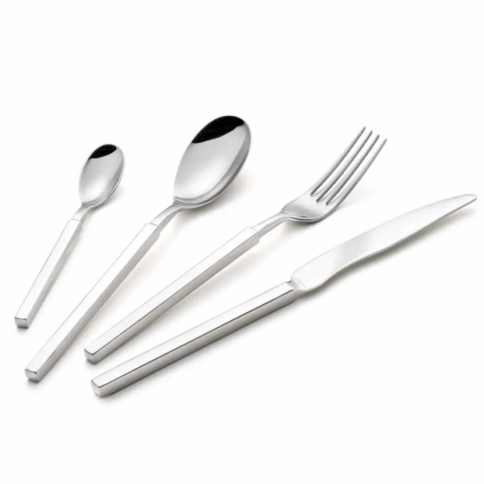 Servizio Completo Posate in Acciaio 24 Pezzi Design Made in Italy - Tricky