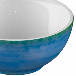 Servizio 6 Coppette per Gelato e 2 Ciotole in Porcellana Colorata - Rurolo