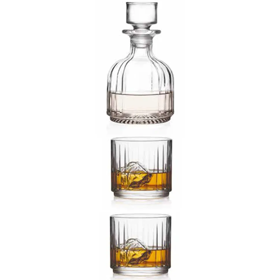 Servizio da Liquore in Cristallo Ecologico Impilabile 3 Pezzi - Spicco