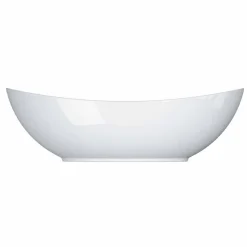 Servizio da Portata Moderno Bianco Porcellana Design Ovale 2 Pezzi - Telescopo