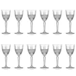 Servizio di Calici da Vino o Acqua in Cristallo Ecologico 12 Pz - Brioso