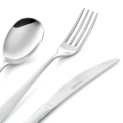 Servizio di Posate in Acciaio Inox Design Tondeggiante 24 Pz - Peperita