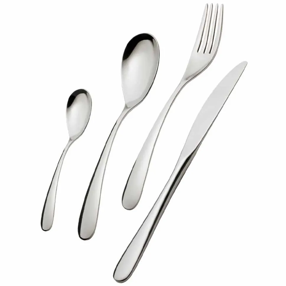 Servizio di Posate in Acciaio Inox Completo di Design 24 Pezzi - Hamtaro