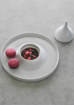 Servizio Piatti da Aperitivo in Porcellana Design Moderno 8 Pezzi - Galatino