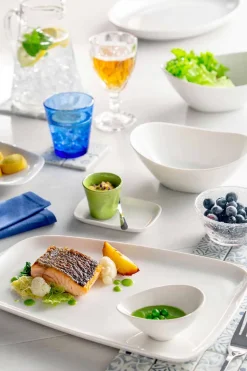 Servizio Piatti da Portata o da Pranzo Moderni in Porcellana 14 Pezzi - Nalah