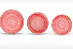 Servizio Piatti Pranzo Colorati e Moderni in Porcellana 18 Pezzi - Rurolo