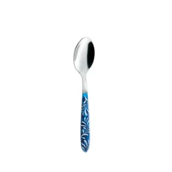 Servizio Posate Acciaio e Plastica Decoro Blu o Bianco 24 Pz - Alessandra