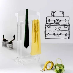 Servomuto design moderno in plexiglass trasparente Mose, made in Italy