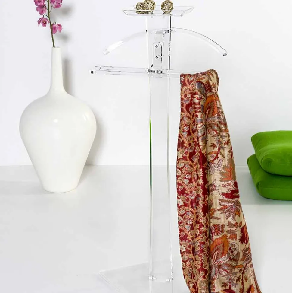 Servomuto in plexiglass trasparente design moderno Benny made in Italy