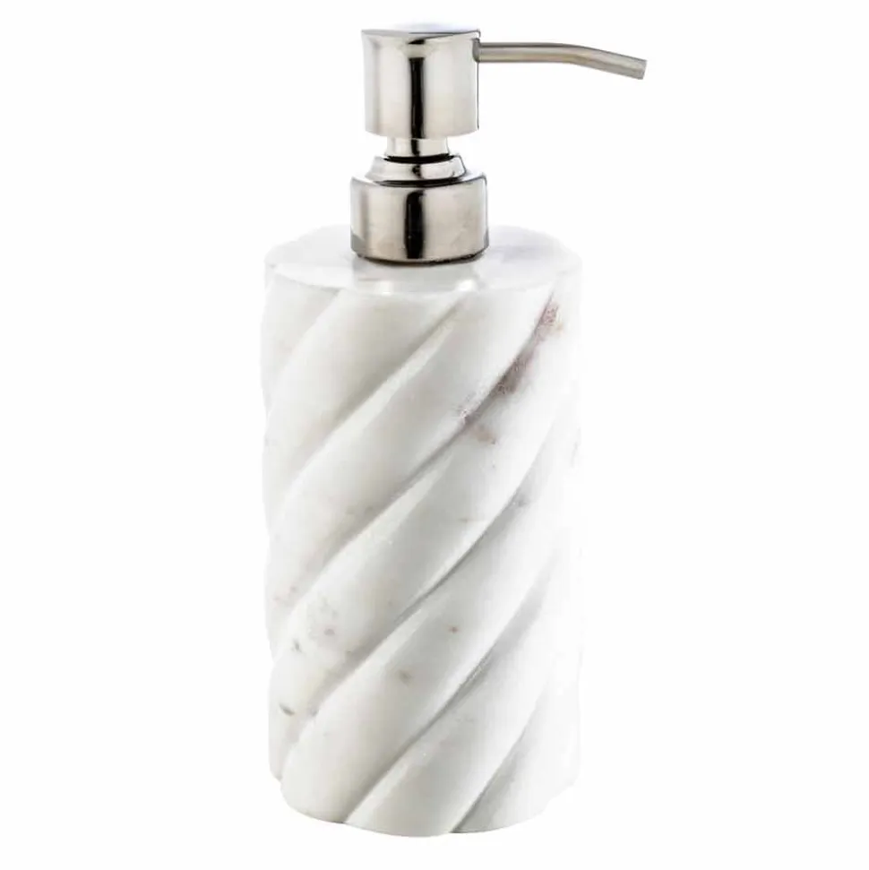 Set accessori di design da bagno in marmo di Calacatta Monza