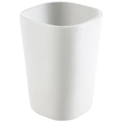 Set accessori moderni per bagno in ceramica e legno Carsoli
