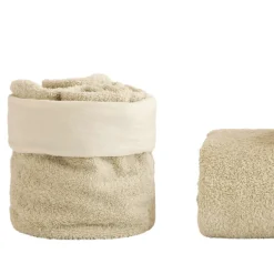 Set Bagno 8 Pezzi in Spugna di Puro Cotone Tutto Tinto in Capo - Smooth