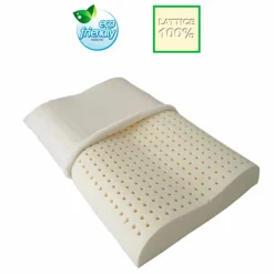 Set 2 cuscini anallergici e traspiranti 100% lattice Bio Cervical