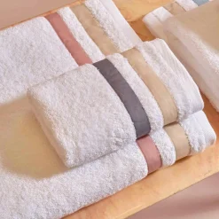 Set di Asciugamani Viso con Ospite in Spugna di Cotone con Doppia Balza - Serenity