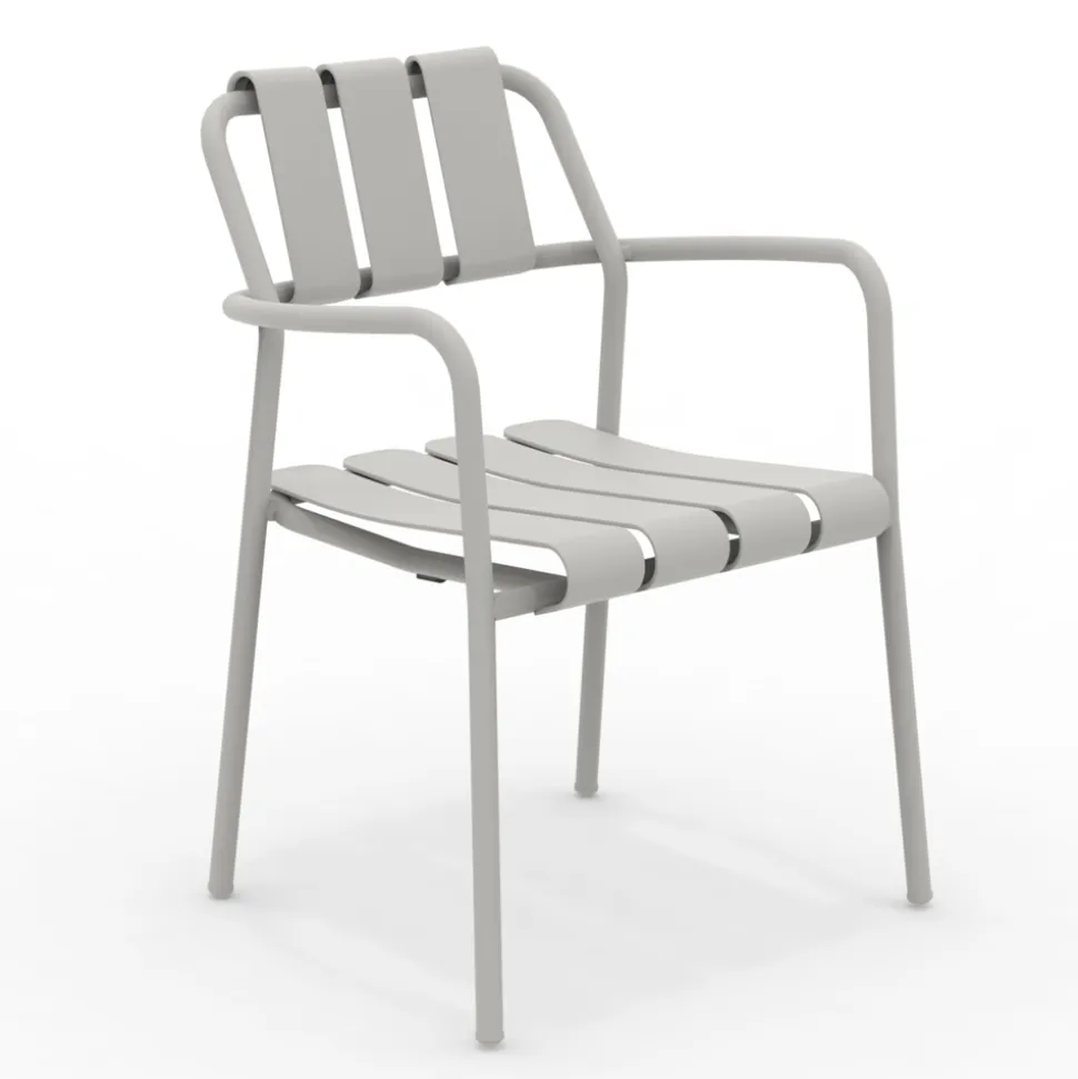 Set di 2 Poltrone da Giardino Realizzate Interamente in Alluminio - Risplendente