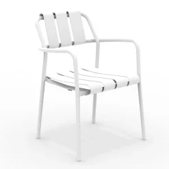 Set di 2 Poltrone da Giardino Realizzate Interamente in Alluminio - Risplendente