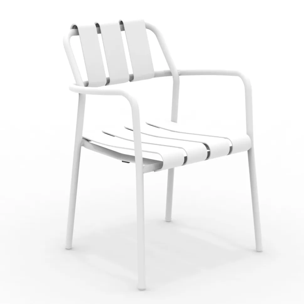 Set di 2 Poltrone da Giardino Realizzate Interamente in Alluminio - Risplendente