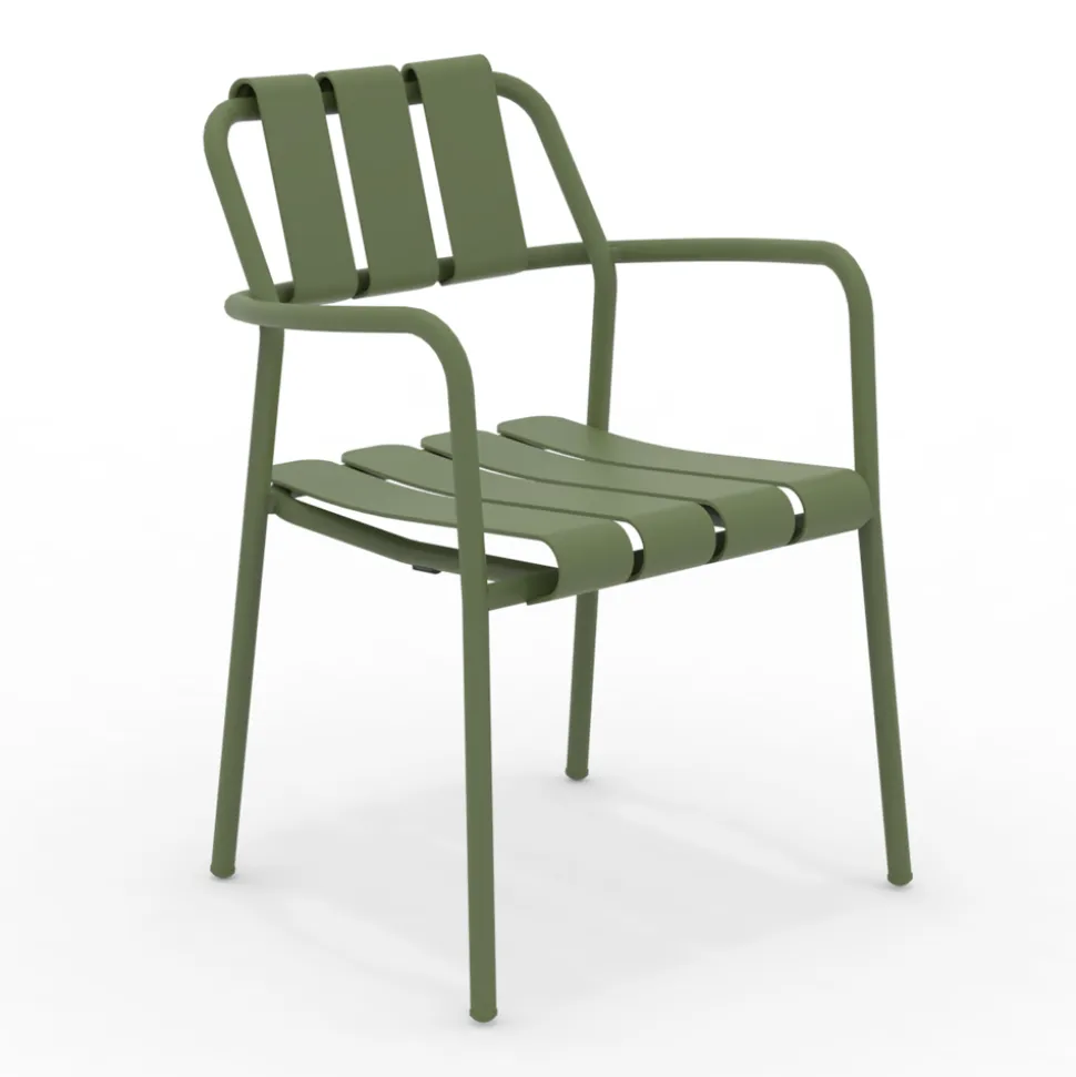 Set di 2 Poltrone da Giardino Realizzate Interamente in Alluminio - Risplendente