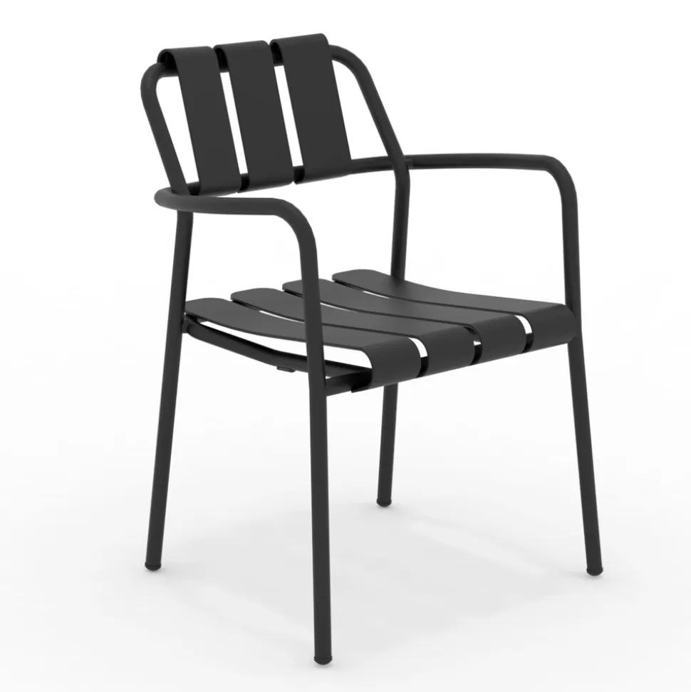 Set di 2 Poltrone da Giardino Realizzate Interamente in Alluminio - Risplendente