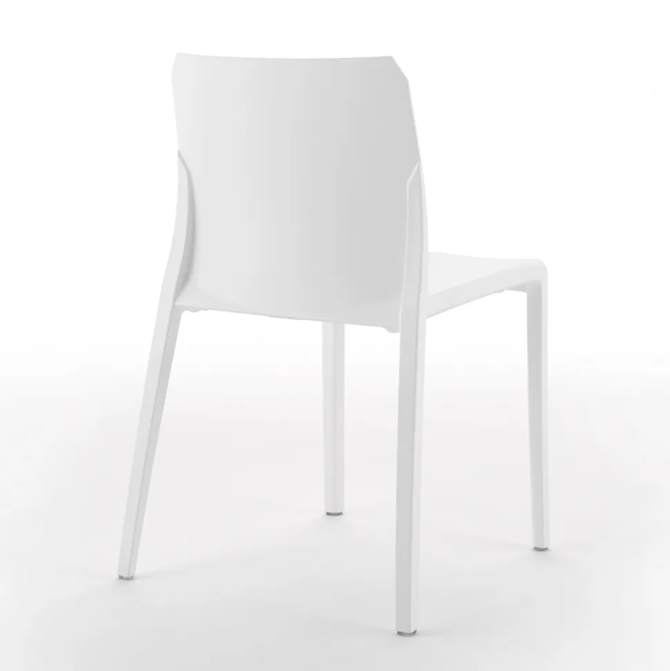 Set di 4 Sedie da Esterno e Interno in Polipropilene di Diversi Colori - Built