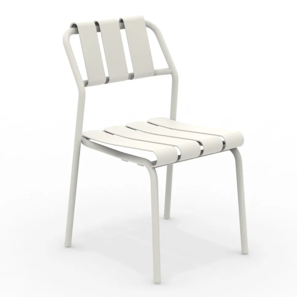 Set di 2 Sedie da Giardino Realizzate Interamente in Alluminio - Risplendente