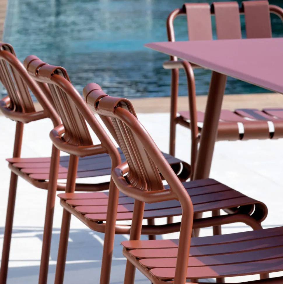 Set di 2 Sedie da Giardino Realizzate Interamente in Alluminio - Risplendente