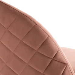 Set di 4 Sedie in Tessuto di Microfibra Effetto Velluto - Terbio