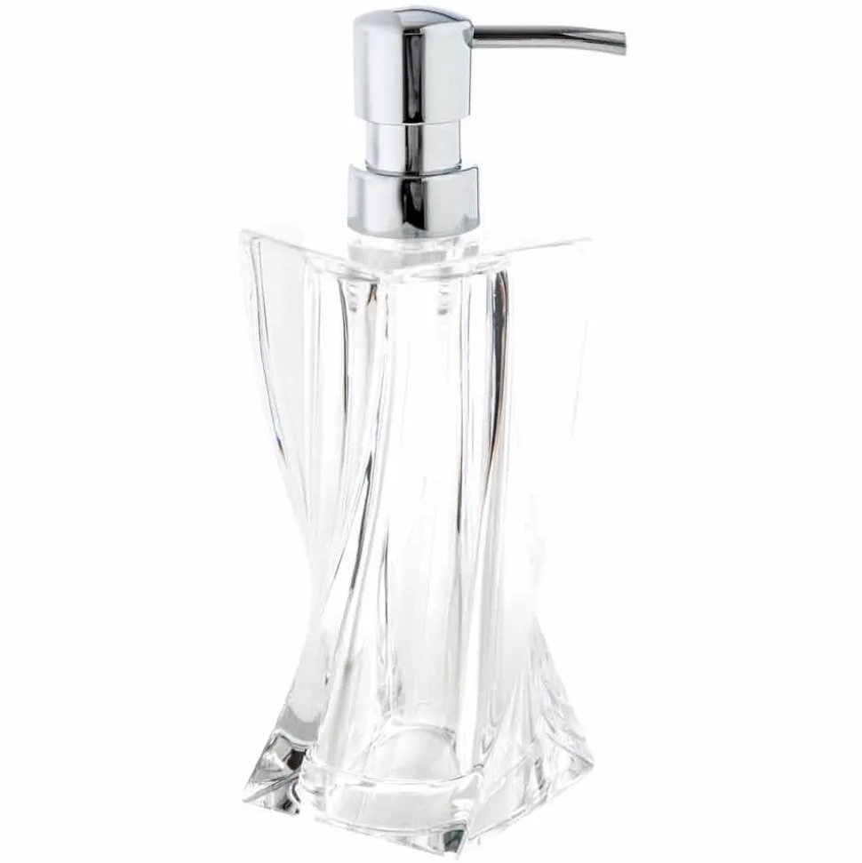 Set dispenser+bicchiere+portasapone da bagno di design Torraca