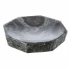 Set moderni accessori per bagno in marmo grigio venato Montafia