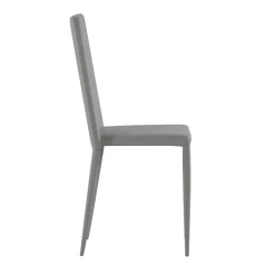 Set 4 sedie moderne in ecopelle bianche, grigie o tortora - Dora