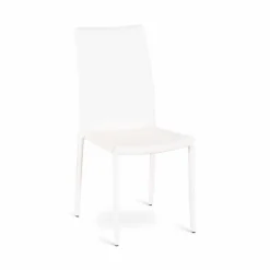 Set 4 sedie moderne in ecopelle Gioia, interamente rivestite