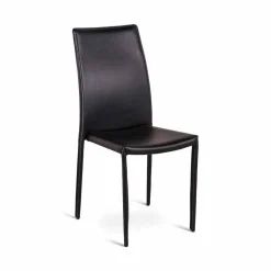 Set 4 sedie moderne in ecopelle Gioia, interamente rivestite