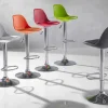 Sgabello Alzabile in Ecopelle dal Design Moderno - Rosa