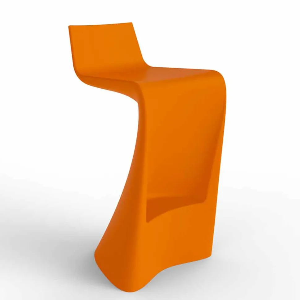 Sgabello bar per esterno design moderno Wing Vondom in polietilene