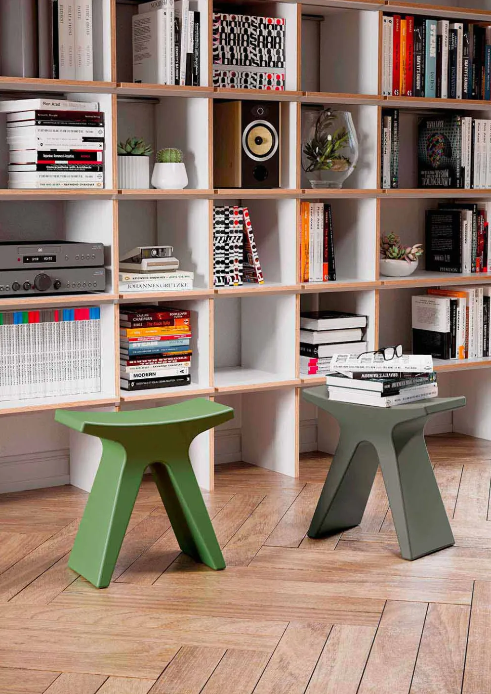 Sgabello Basso da Esterno di Design in Polipropilene Made in Italy - Prue