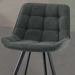 Sgabello da Cucina Imbottito con Struttura in Metallo 2 Pezzi - Raggia