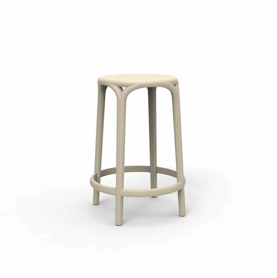 Sgabello da esterno Brooklyn Vondom H 66 cm, in polipropilene, 4 pezzi