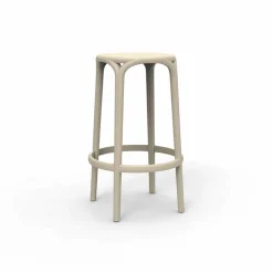 Sgabello da esterno Brooklyn by Vondom in polipropilene, H 76 cm, 4 pezzi