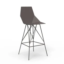 Sgabello da esterno H 102 cm Faz by Vondom in polipropilene e acciaio, 4 pezzi
