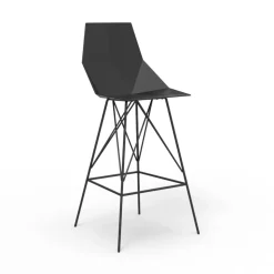 Sgabello da esterno H 102 cm Faz by Vondom in polipropilene e acciaio, 4 pezzi