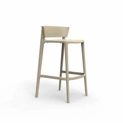 Sgabello da esterno moderno H 95 cm Africa by Vondom, in polipropilene, 4 pezzi