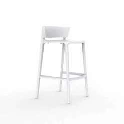 Sgabello da esterno moderno H 95 cm Africa by Vondom, in polipropilene, 4 pezzi