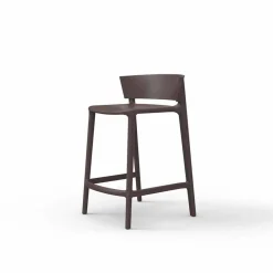 Sgabello da giardino Africa Vondom in polipropilene H 85 cm, di design, 4 pezzi