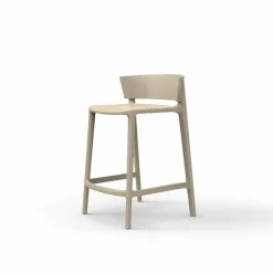 Sgabello da giardino Africa Vondom in polipropilene H 85 cm, di design, 4 pezzi