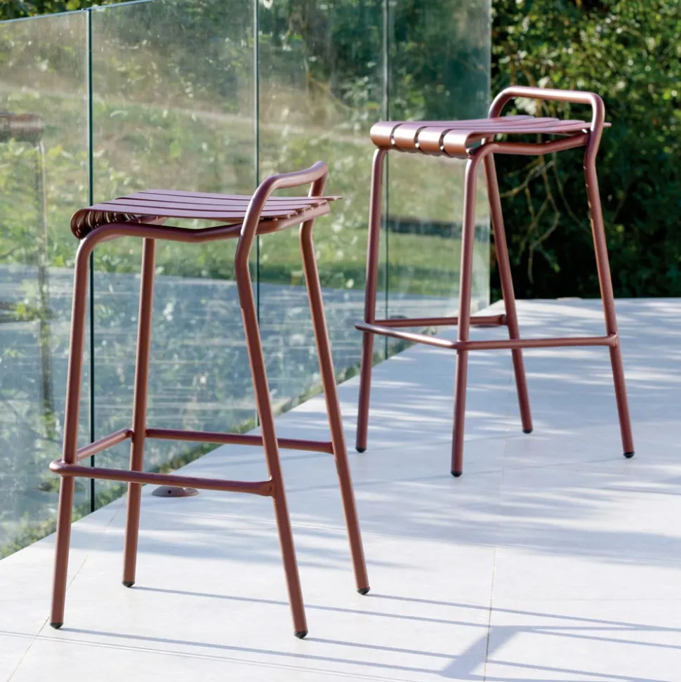 Sgabello da Giardino Realizzato Interamente in Alluminio - Risplendente