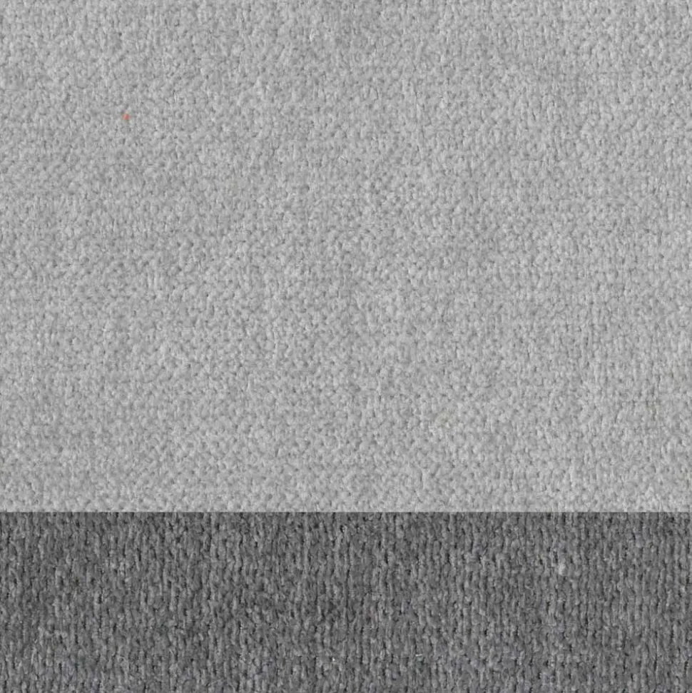 Sgabello da Salotto Design in Tessuto con Bordino e Metallo Antracite - Scarat