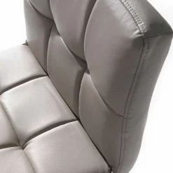 Sgabello Design Moderno Alzabile, Sedile in Ecopelle - Delfina