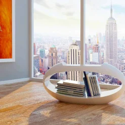 Sgabello di design con libreria integrata Ellix made in Italy