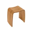 Sgabello di design da bagno in bamboo curvato a caldo Gorizia