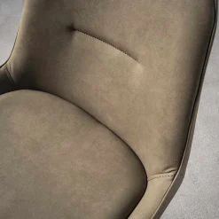 Sgabello Fisso Moderno con Seduta in Ecopelle H 65 cm - Ines